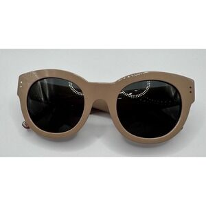 Burberry Sunglasses‎ Round Beige Frames Designer Eyewear Italy B 4229